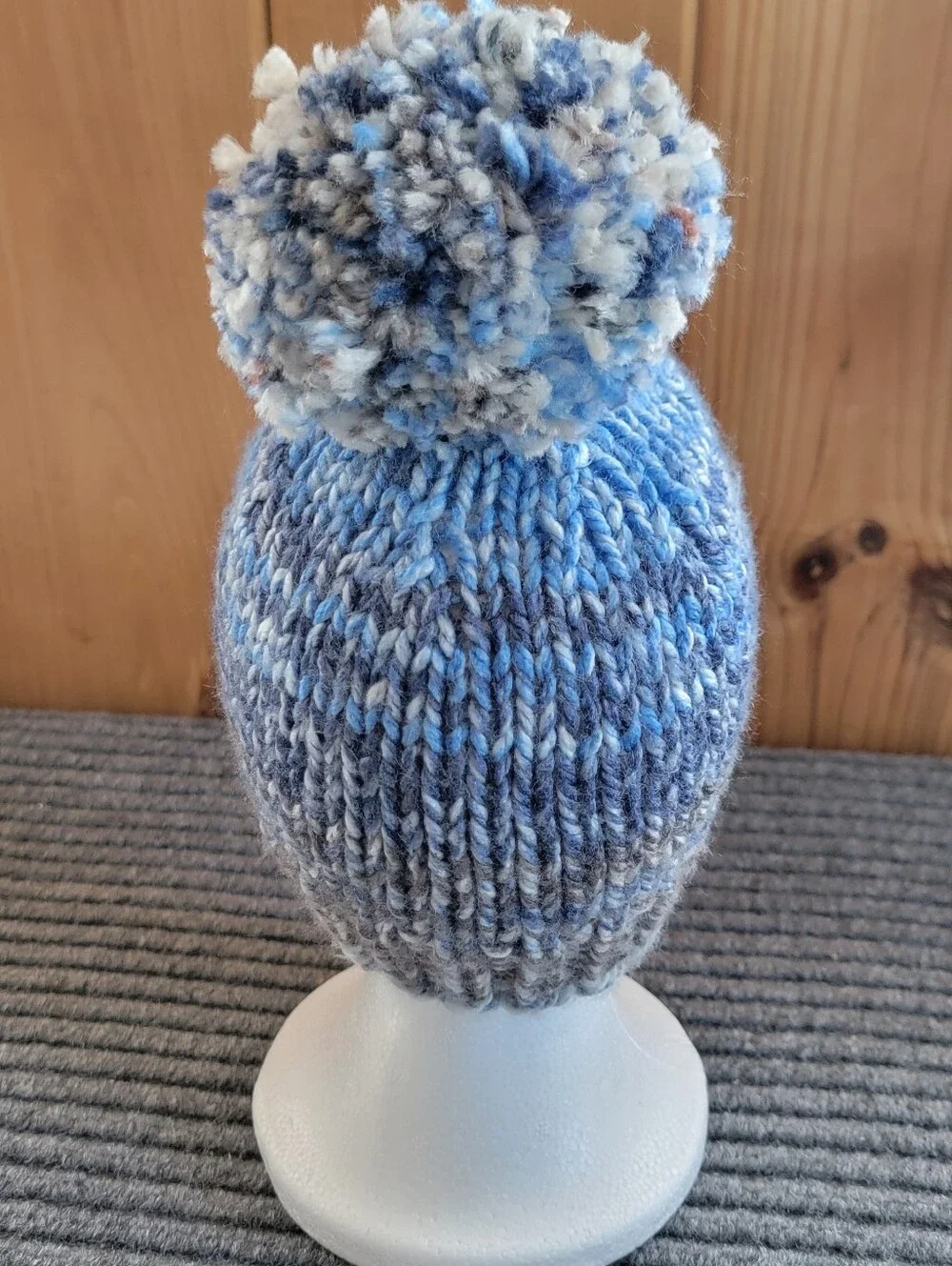 Adult Winter Crochet Hat With Pom Pom